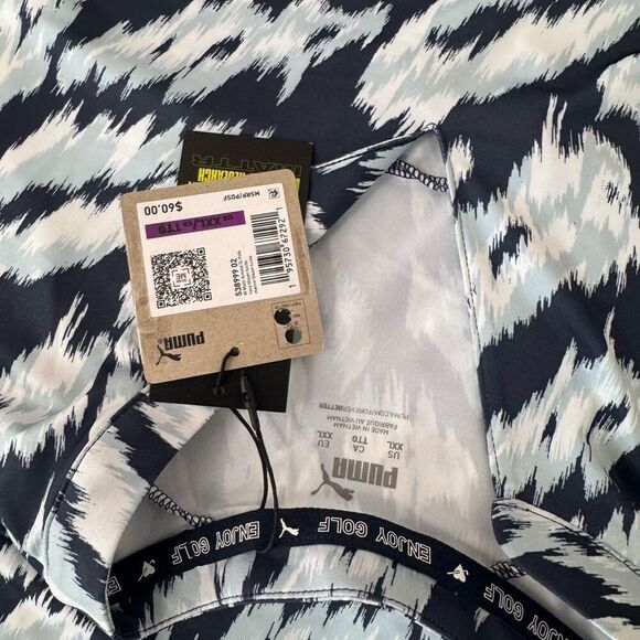 $60 PUMA Women's animal print Sleeveless tank Golf Polo size xxl m10 - Picture 6 of 6